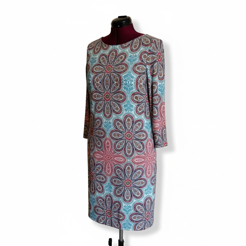 Floral Patterned Dress - Multicolor